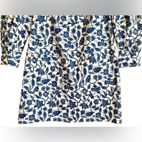 DEREK LAM 10 CROSBY Cotton Blend Preppy Floral Kasha Shift Dress 8 NWT Summer